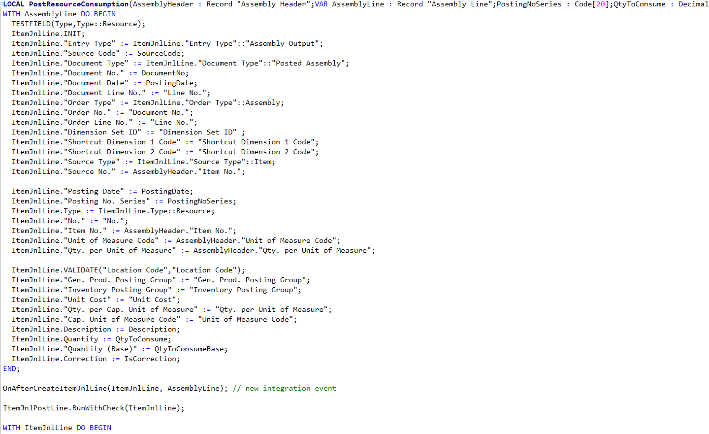 Event request CU 900 Assembly-Post · Issue #2405 · microsoft/AL · GitHub