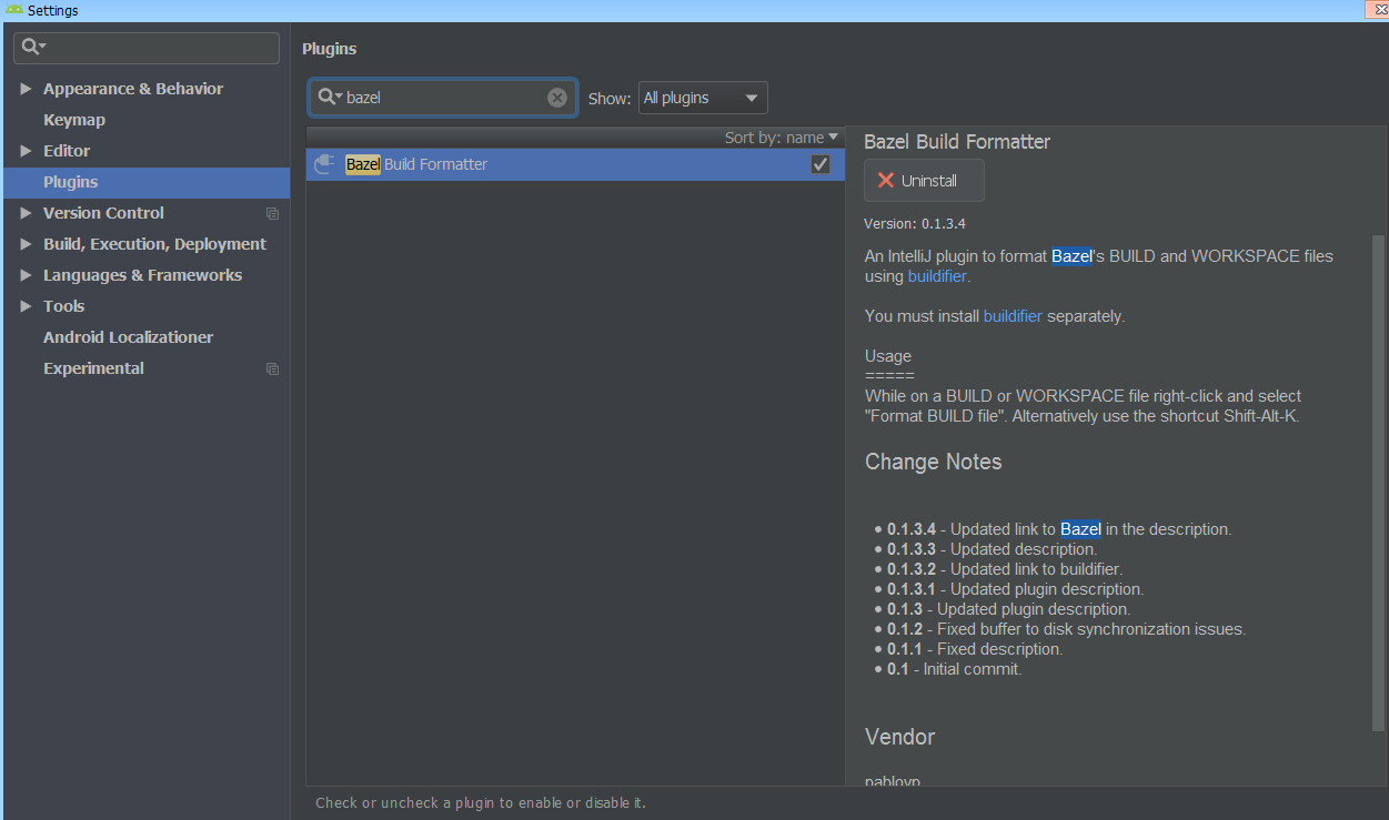 Cant see Bazel plugin android studio · Issue #410 · bazelbuild/intellij ...