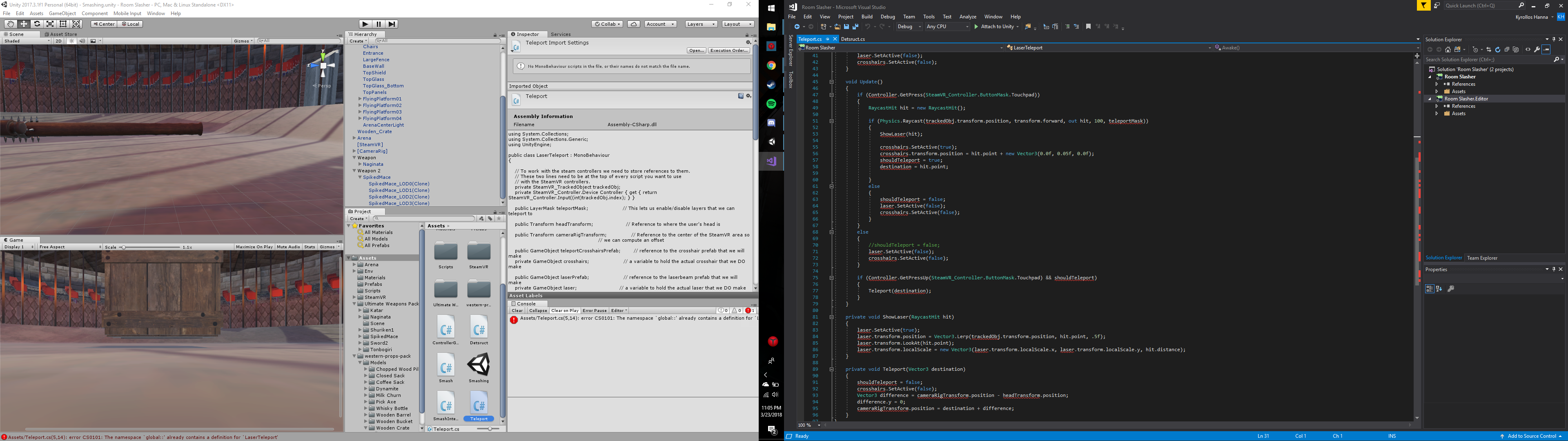A description/blog of my work with Unity to create a smash room. · GitHub