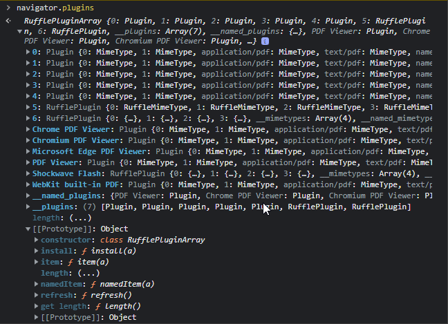 navigator.plugins is not iterable · Issue #8842 · ruffle-rs/ruffle · GitHub