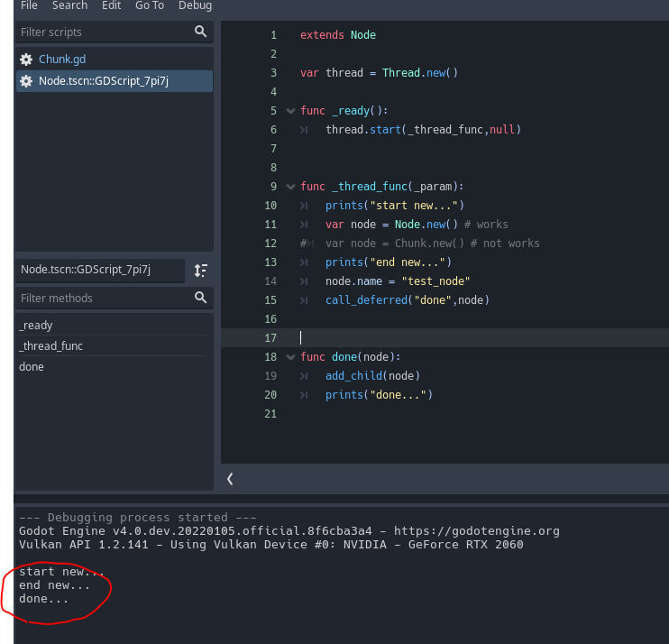 [Godot4] Can't new Custom Node in Thread · Issue #56890 · godotengine ...