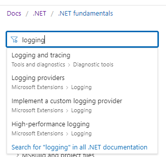 Microsoft Extensions hides content · Issue #21023 · dotnet/docs · GitHub