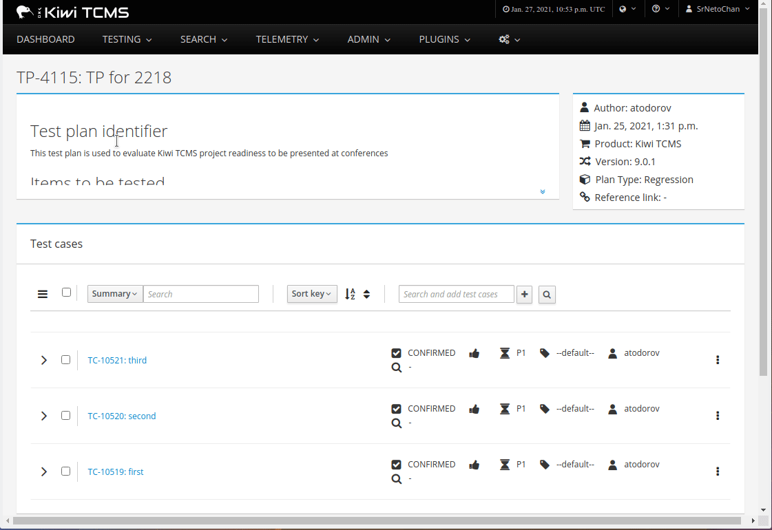 Honor Test cases sorting when cloning Test Plans · Issue #2218 ...