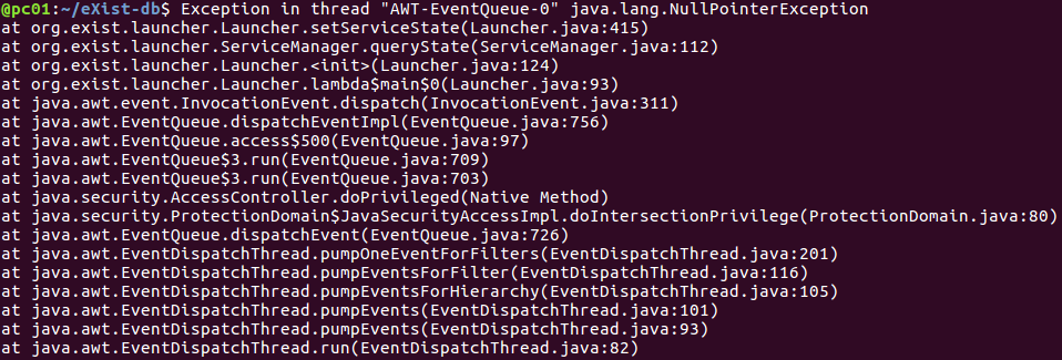 NullPointerException when starting after installing · Issue #1734 ...