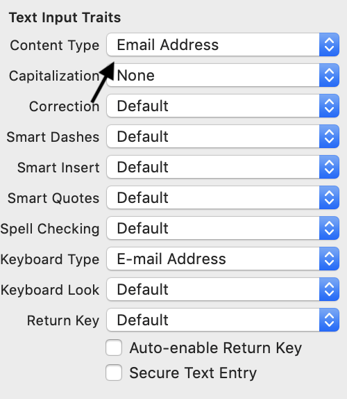 TextField on iOS - Cannot specify textContentType · Issue #38533 ...