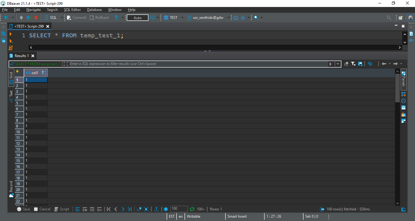 Sql Developer Fetch All Button Enablement of Fetch all rows button is broken in 21.1.5, It works in 21 ...