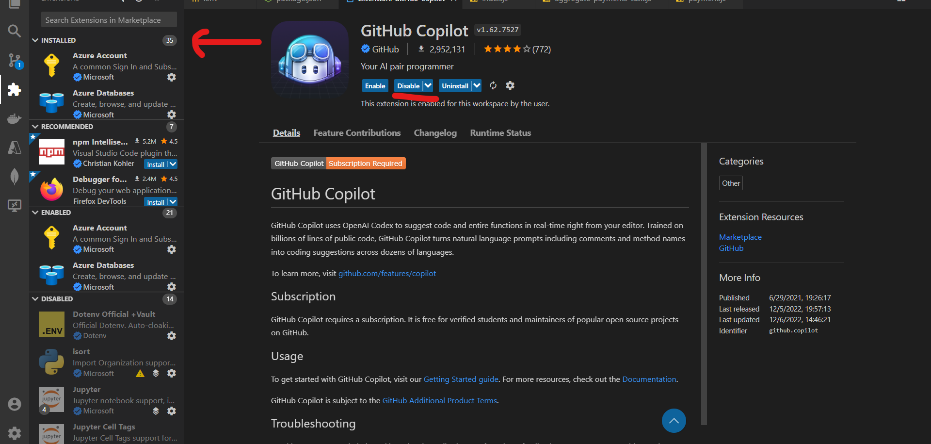 Installed extensions not visible in sidebar · Issue 168409 · microsoft/vscode · GitHub
