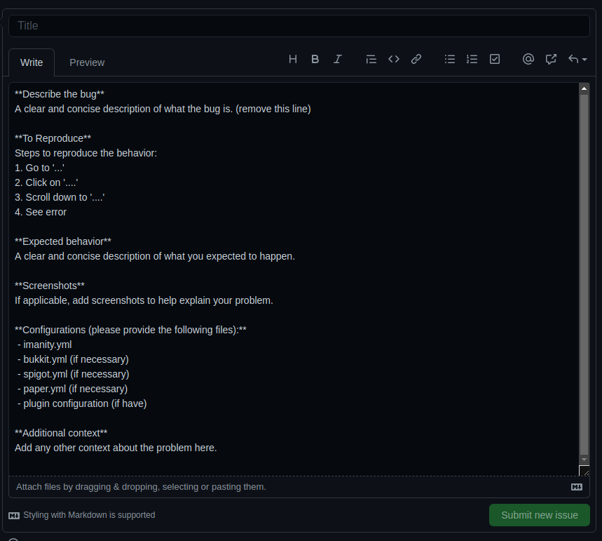 GitHub - Imanity-Software/ImanitySpigot2-Issues: The Issue Tracker For ...