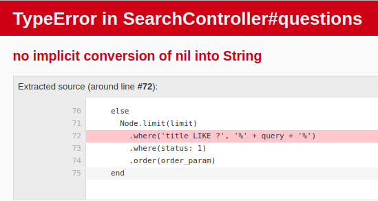 Bug in the Search Controller · Issue #7026 · publiclab/plots2 · GitHub