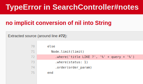 Bug in the Search Controller · Issue #7026 · publiclab/plots2 · GitHub