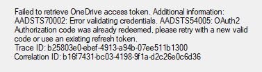 OneDrive for Business token error · Issue #78 · KoenZomers ...