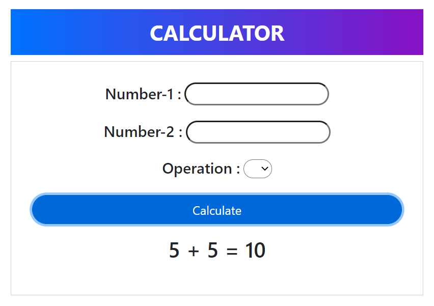 JS - HTML DOM Events & DOM Interaction - Basic Online Calculator ...