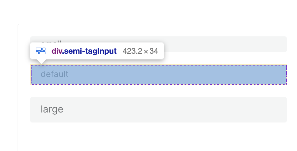 [TagInput]大/中/小尺寸的高度调整 · Issue #599 · DouyinFE/semi-design · GitHub