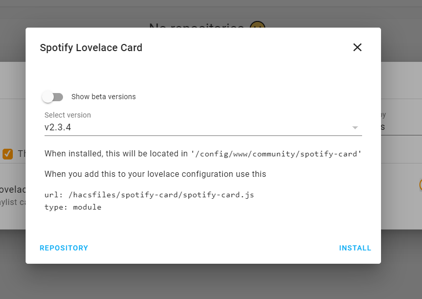 Not found on HACS · Issue 120 · customcards/spotifycard · GitHub