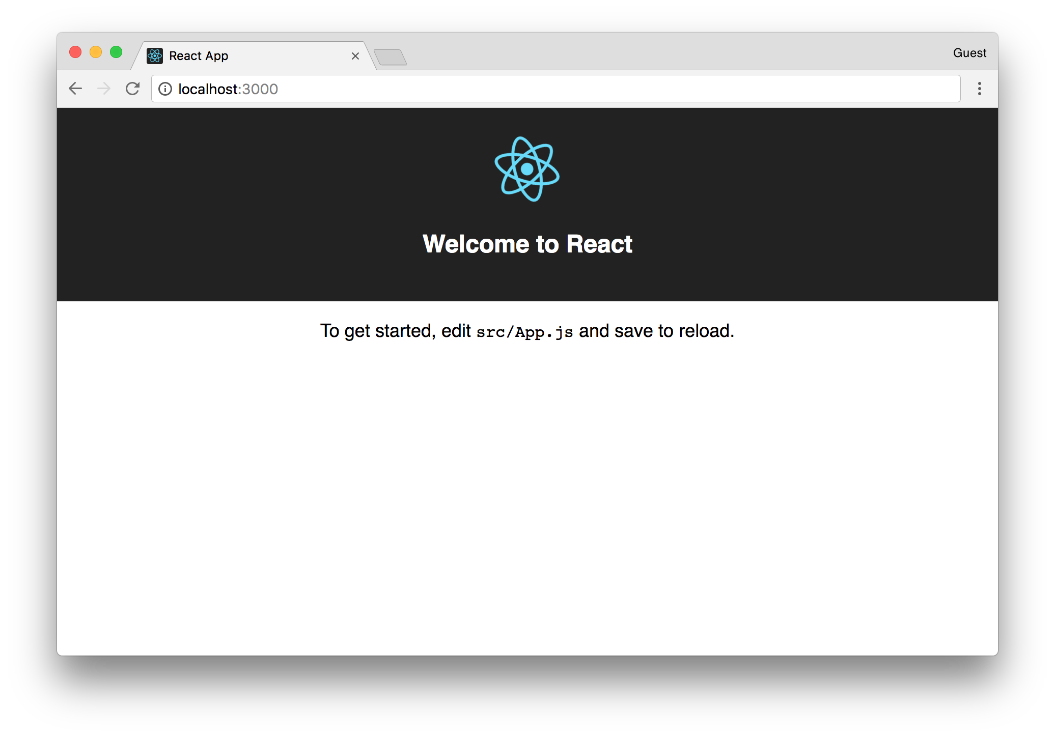 react app dev server