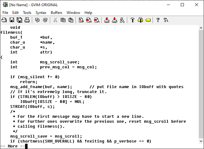 gvim stuck in -- More -- pages · Issue #5908 · vim/vim · GitHub