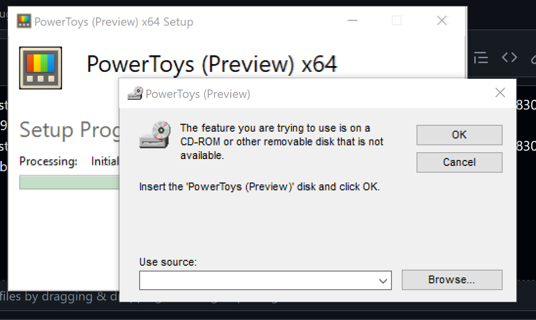 can not update & uninstall · Issue #25673 · microsoft/PowerToys · GitHub
