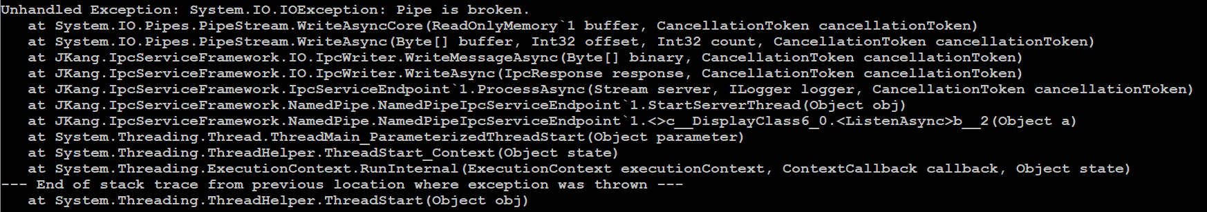 Serialization errors can terminate the server · Issue #74 · jacqueskang ...