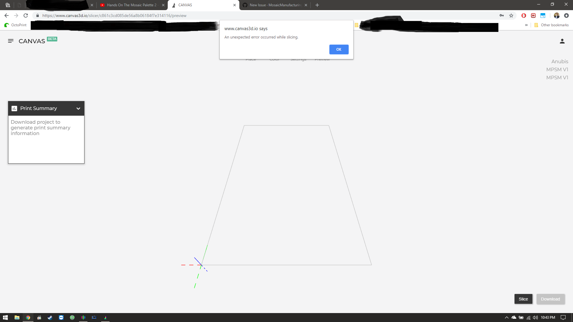 Unexpected error occurred while slicing · Issue #42 ...