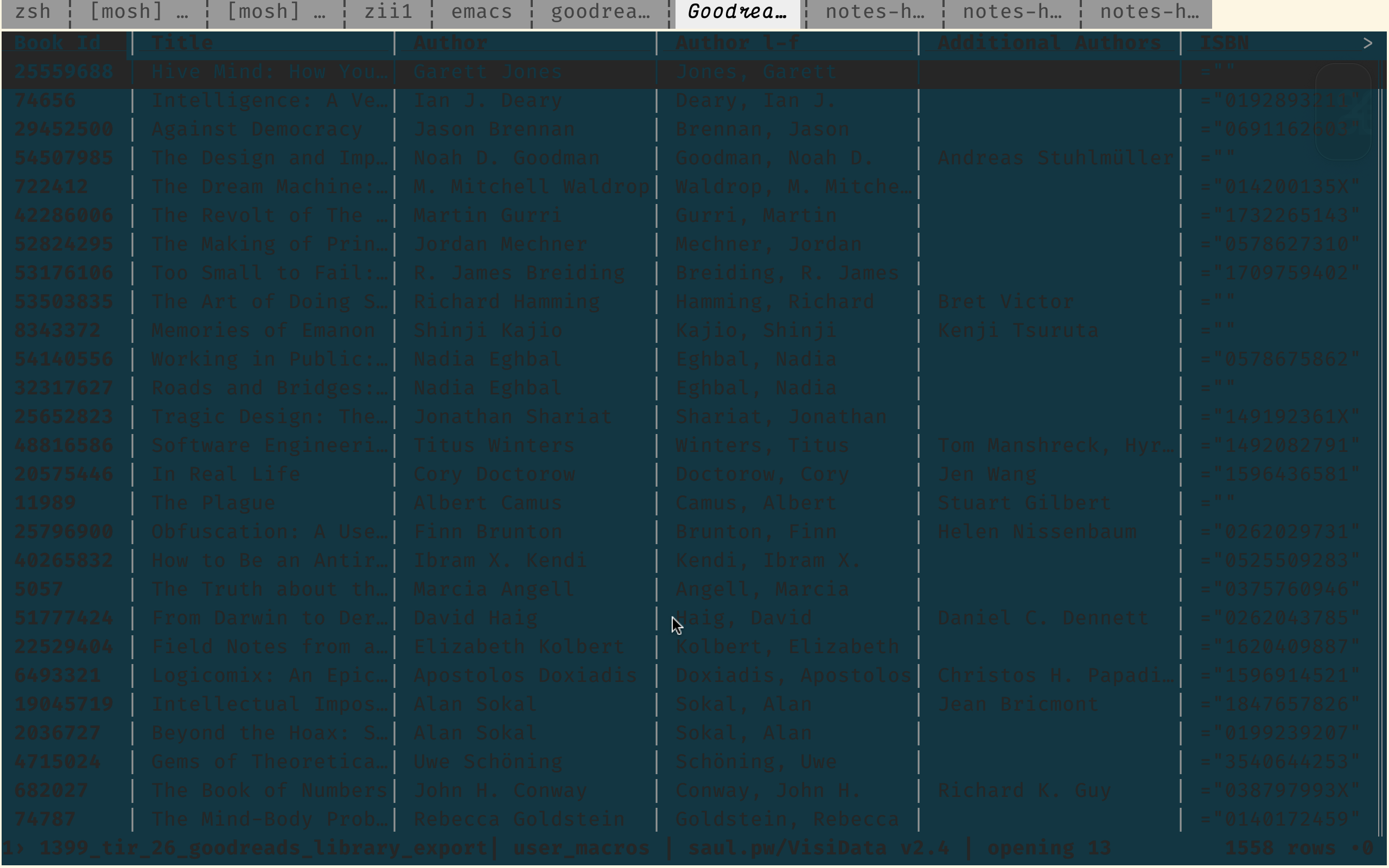 [FR] Add `--light` theme · Issue #986 · saulpw/visidata · GitHub