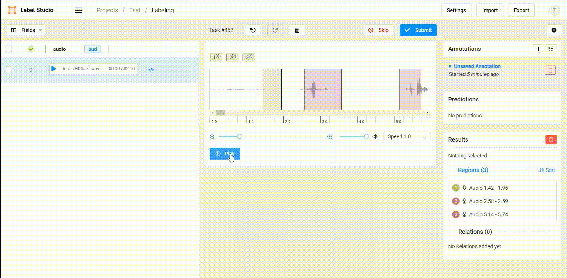 Label Studio Bug