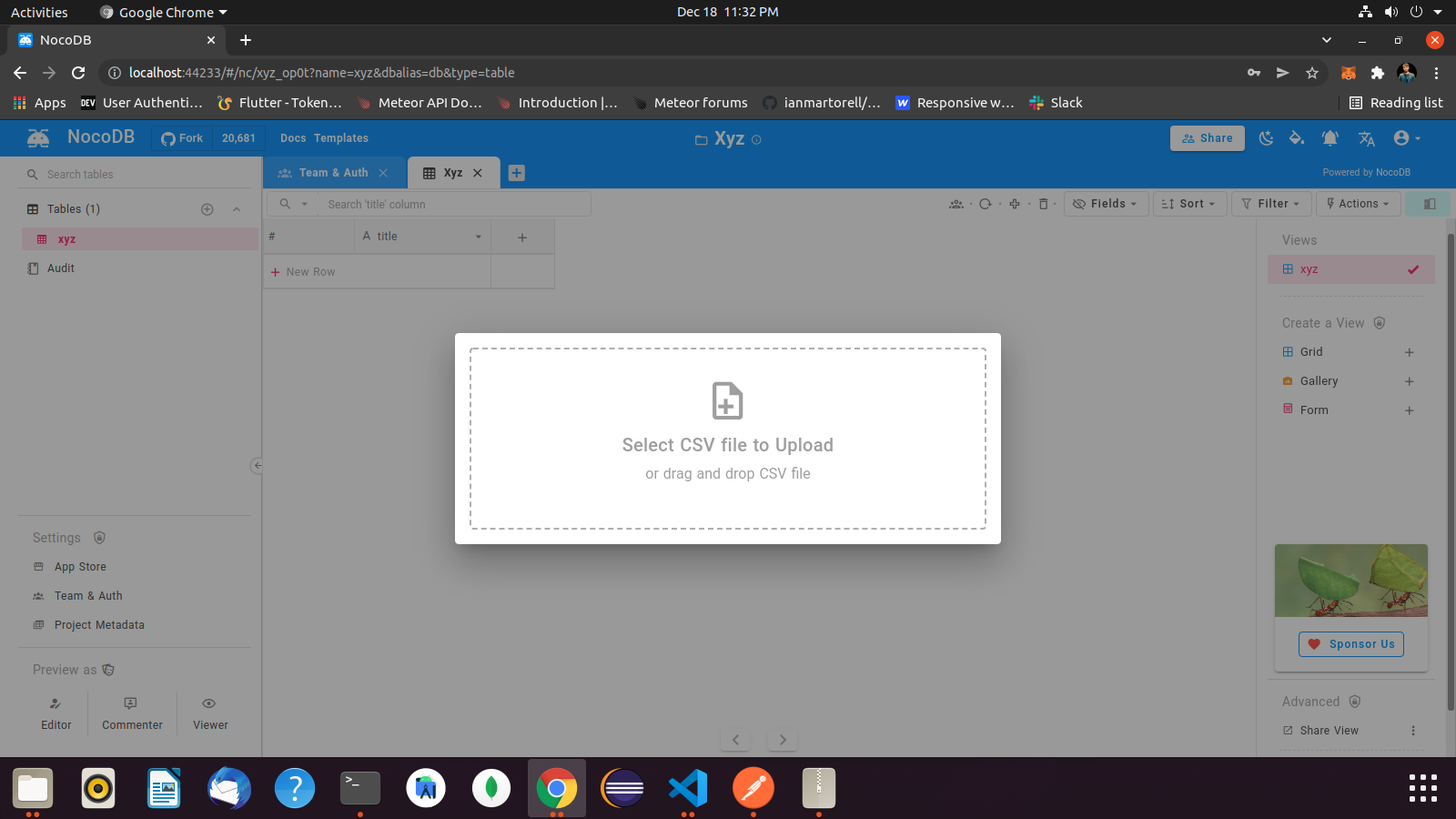 Upload CSV Import Error · Issue #880 · nocodb/nocodb · GitHub