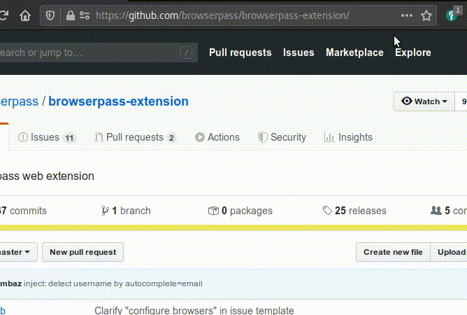 large password store cut
