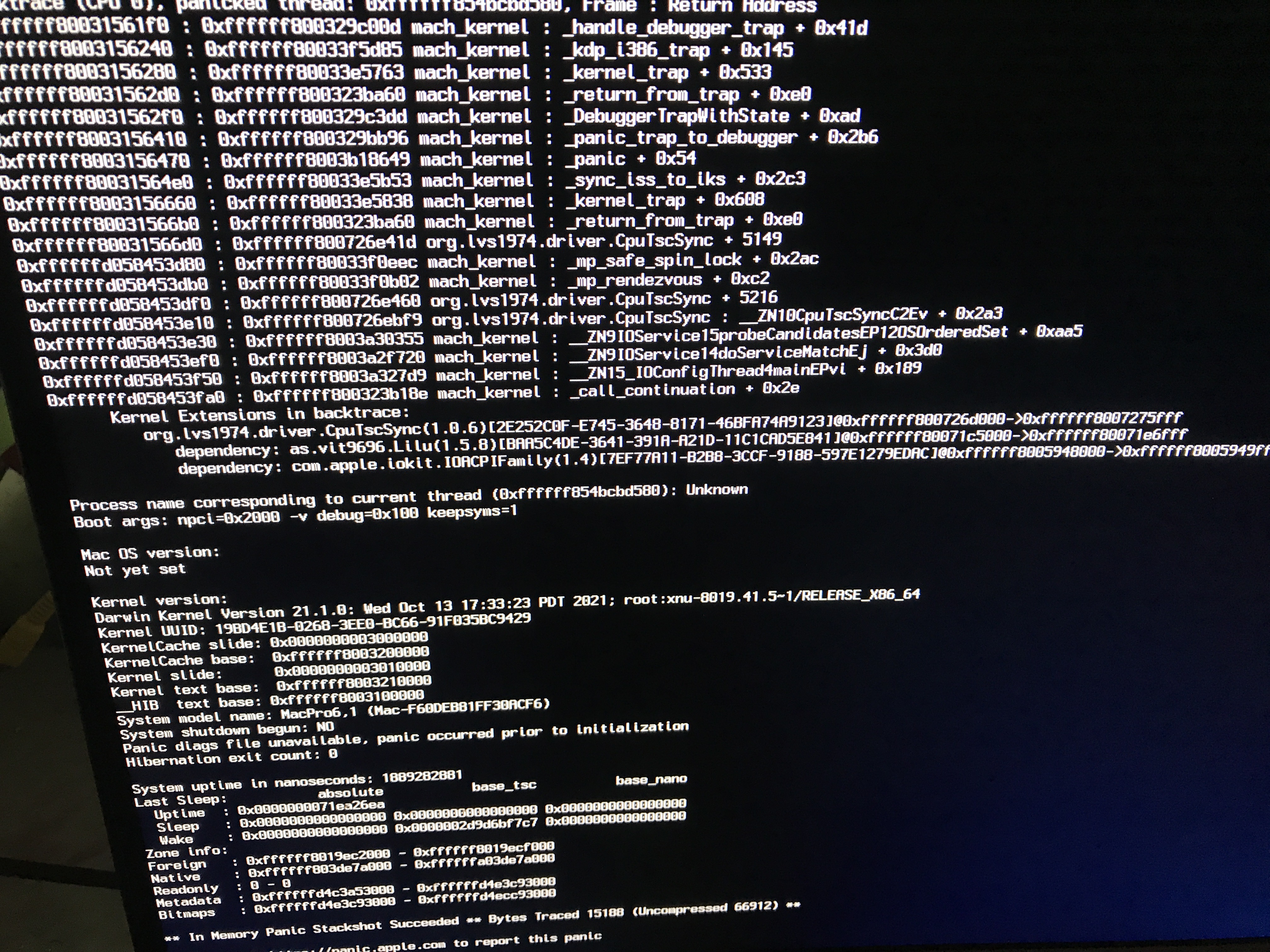 CpuTscSync · Issue #1864 · acidanthera/bugtracker · GitHub