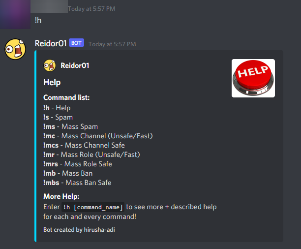 GitHub - hirusha-adi/Reidor: The ultimate discord server raiding bot ...