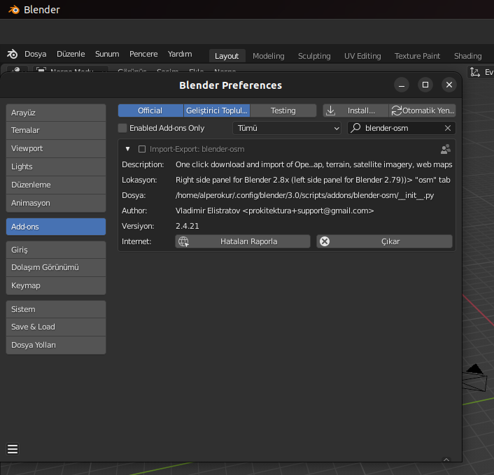 Ubuntu Install Addon Problem · Issue #343 · vvoovv/blosm · GitHub