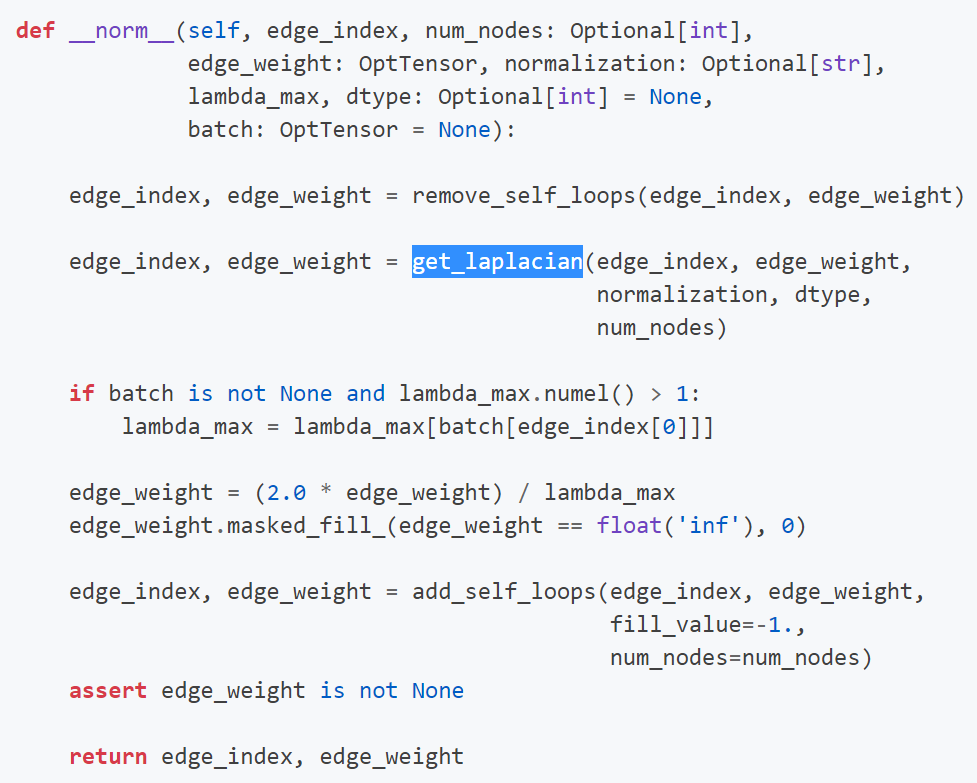 add_self_loops in ChebConv · Issue 1941 · pygteam/pytorch_geometric