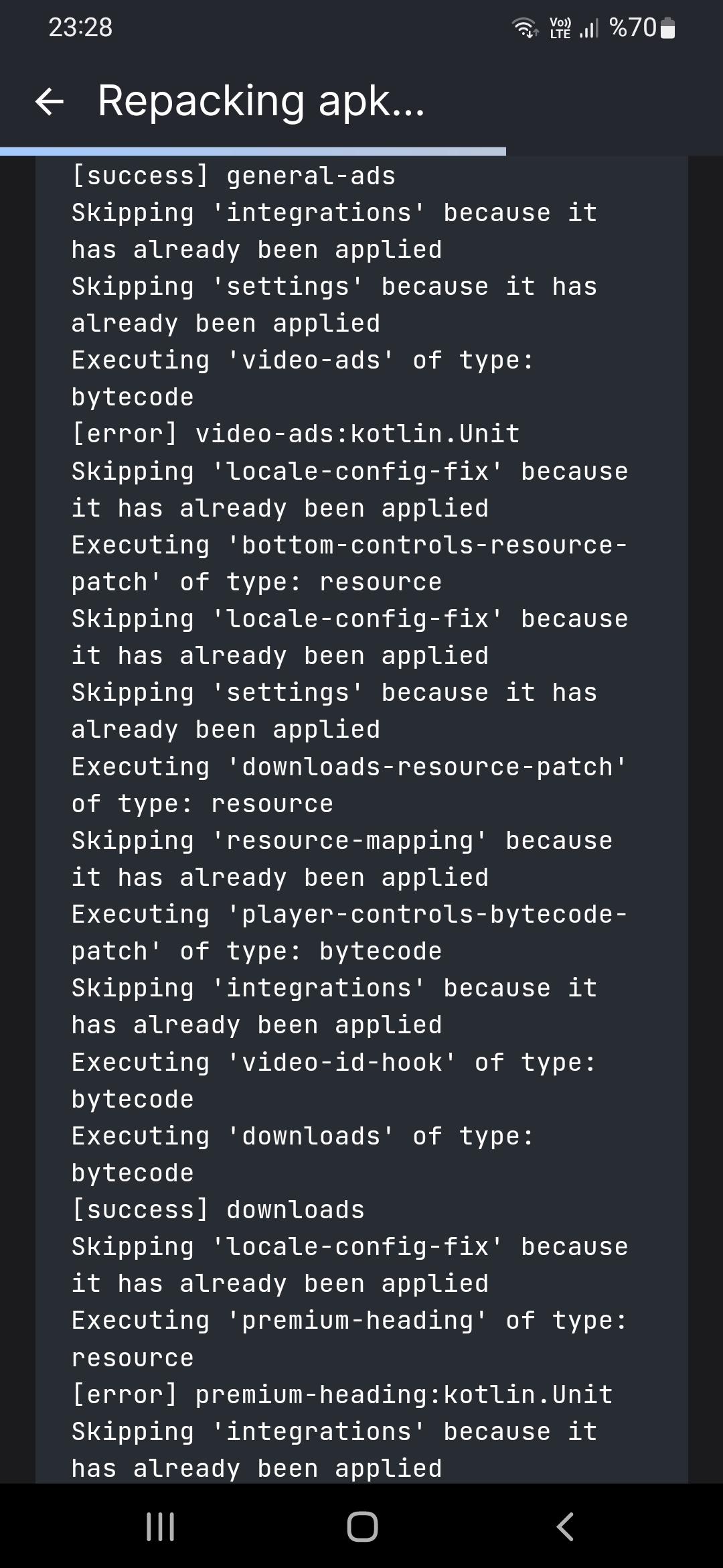 Video Ads Patch Bug · Issue #446 · ReVanced/revanced-manager · GitHub