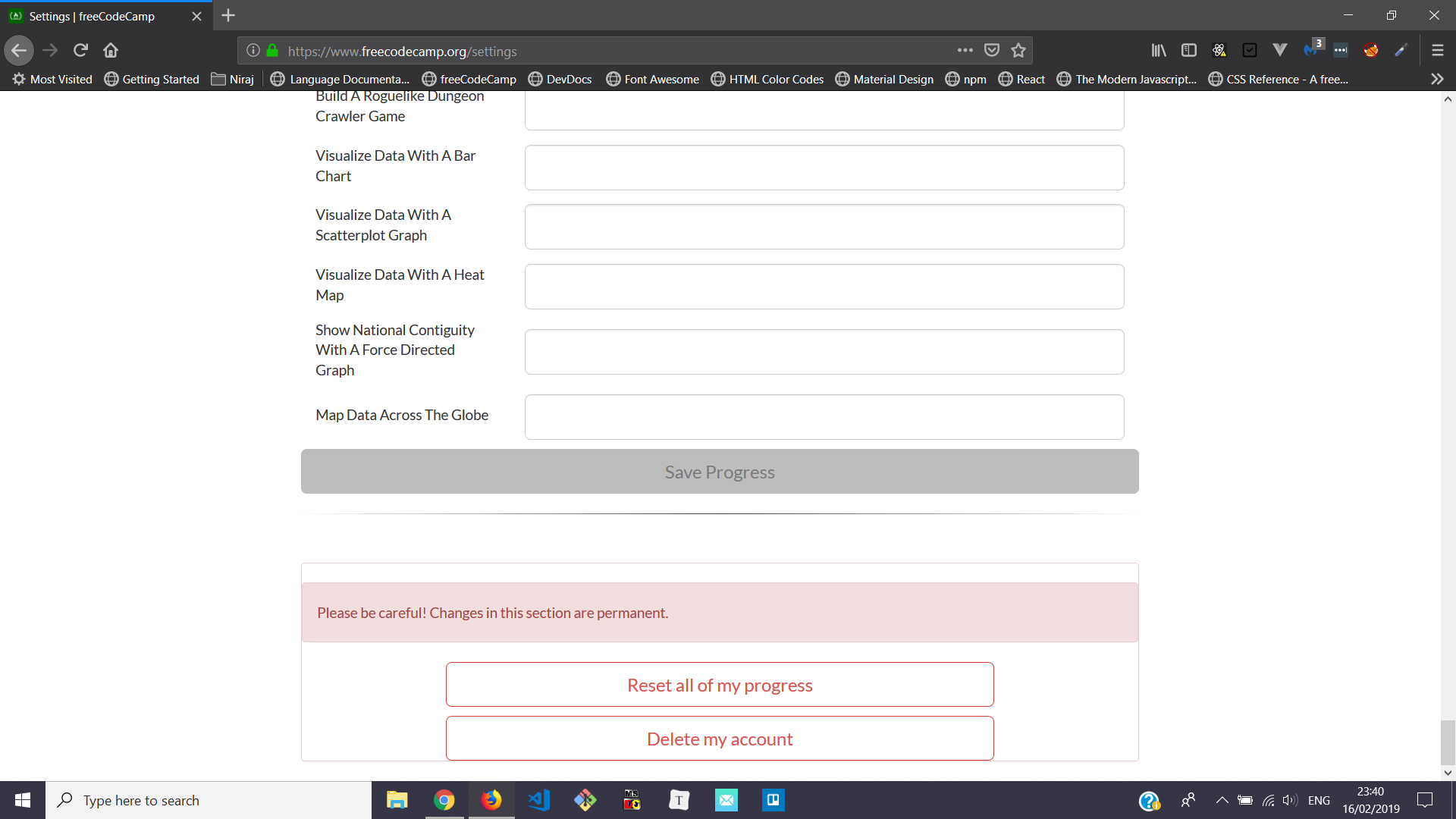 Reimplement the Danger Zone on the setting page · Issue #35242 ...