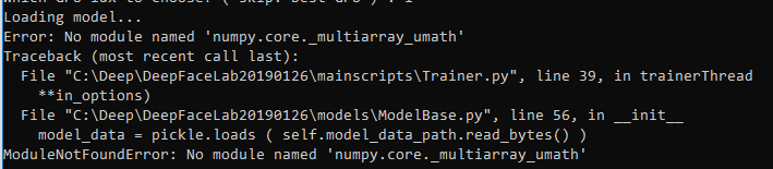 Note: It is recommended not to upgrade numpy to 1.16 for the time being ...