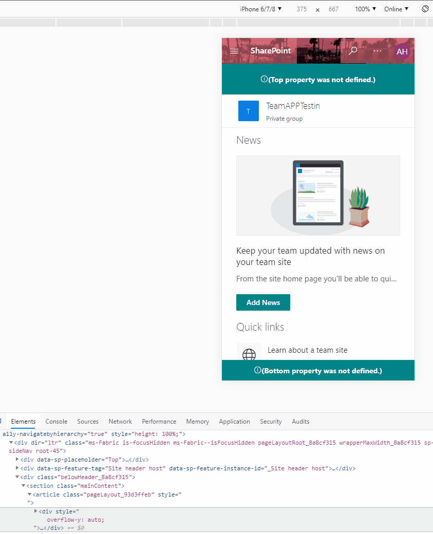Extension - Application Customizer footer is rendered incorrectly on ...