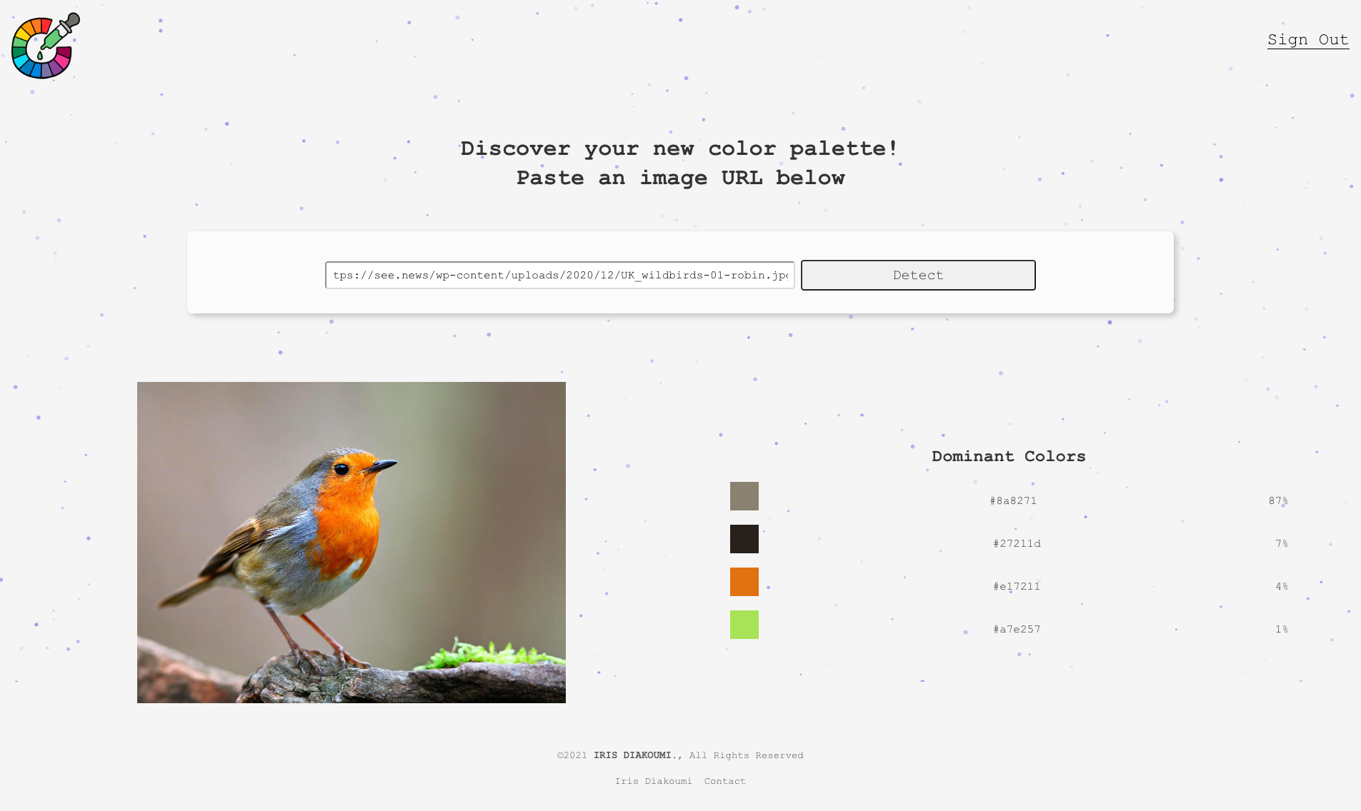 Detect Color By Image GitHub - irisdiakoumi/Color-Detector-Archived: Upload an image, and let ...