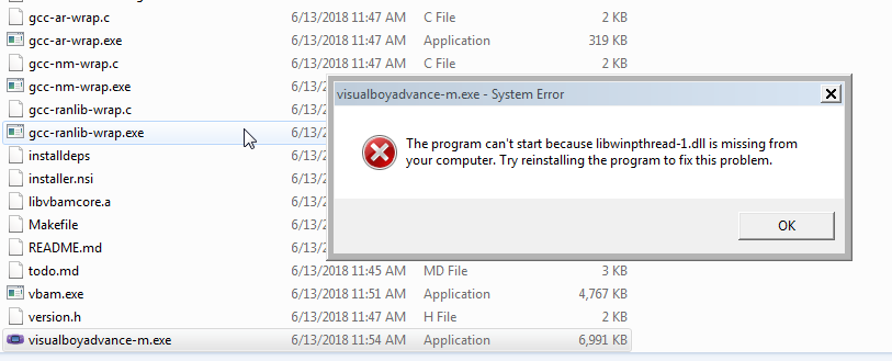 Windows build executable missing dll error · Issue #254 ...