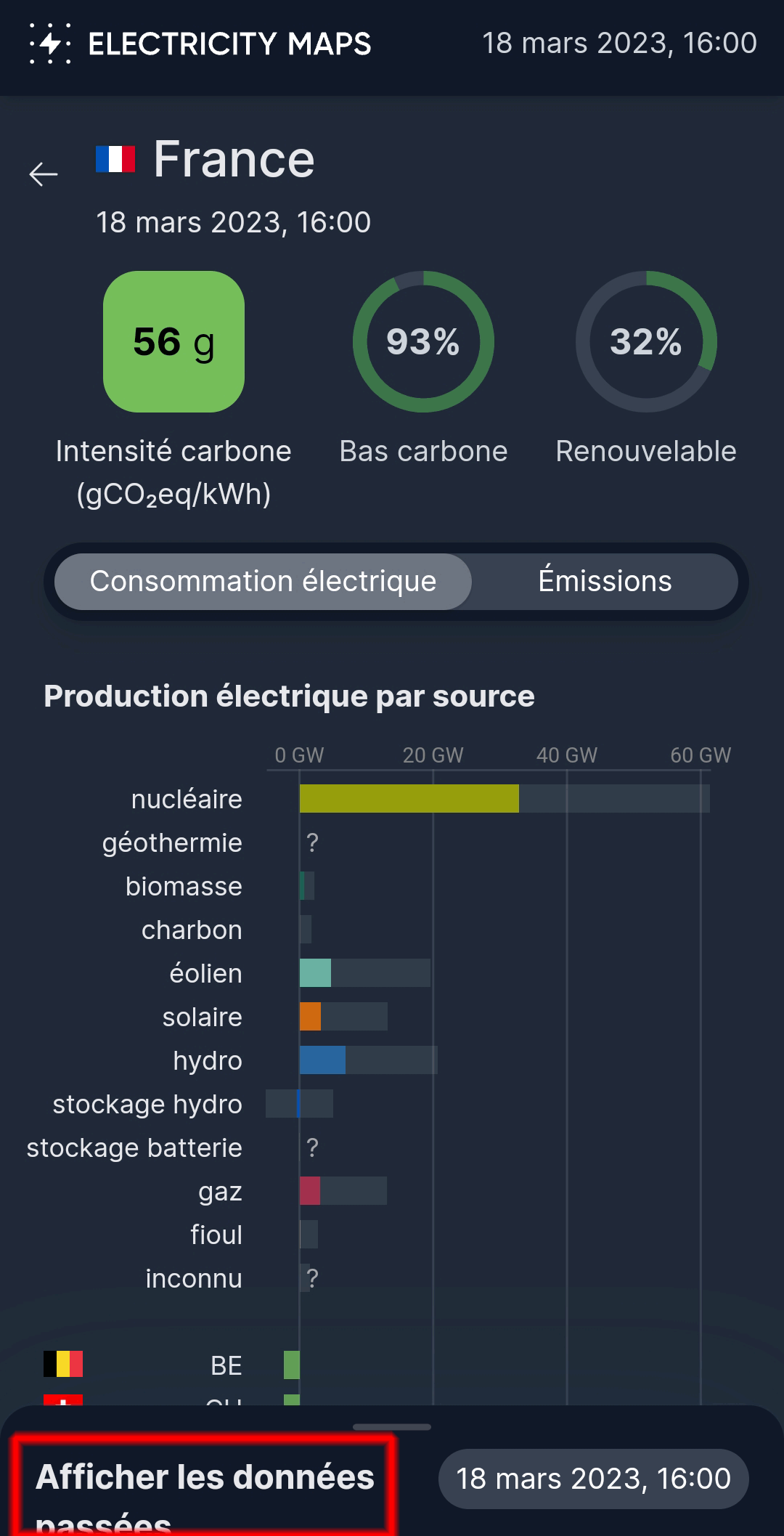New mobile app : time slider cropped · Issue #4975 · electricitymaps ...