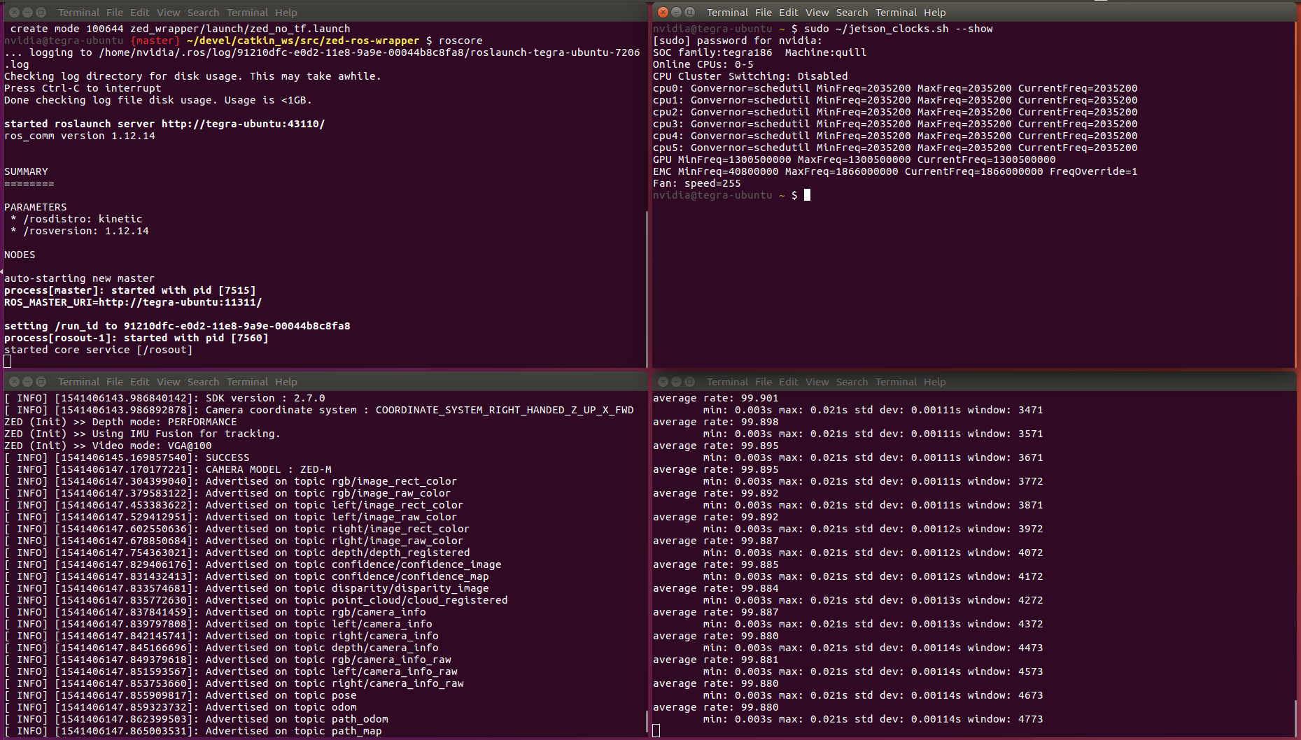 Frame rate drop while subscribing to image topics on Jetson TX2 · Issue