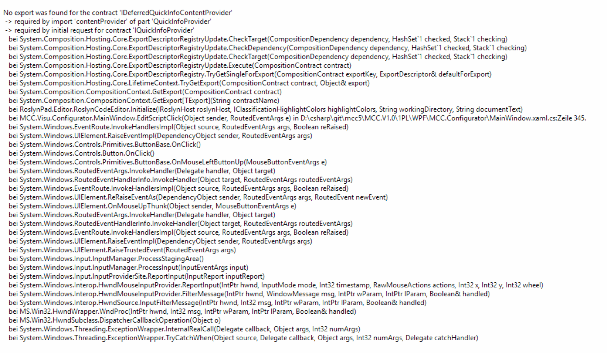 Exception when trying to use RoslynPad Component · Issue #148 ...