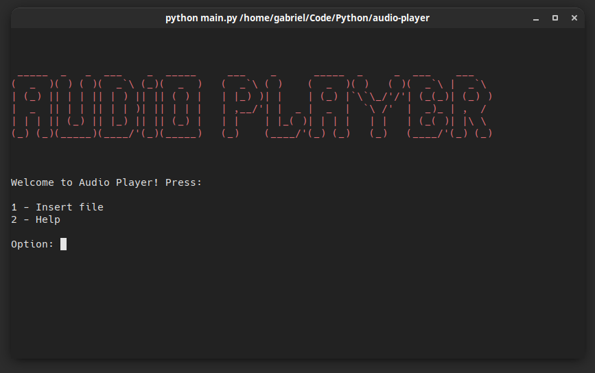 GitHub - GaahDias/audio-player: Simple Audio Player for terminal made ...