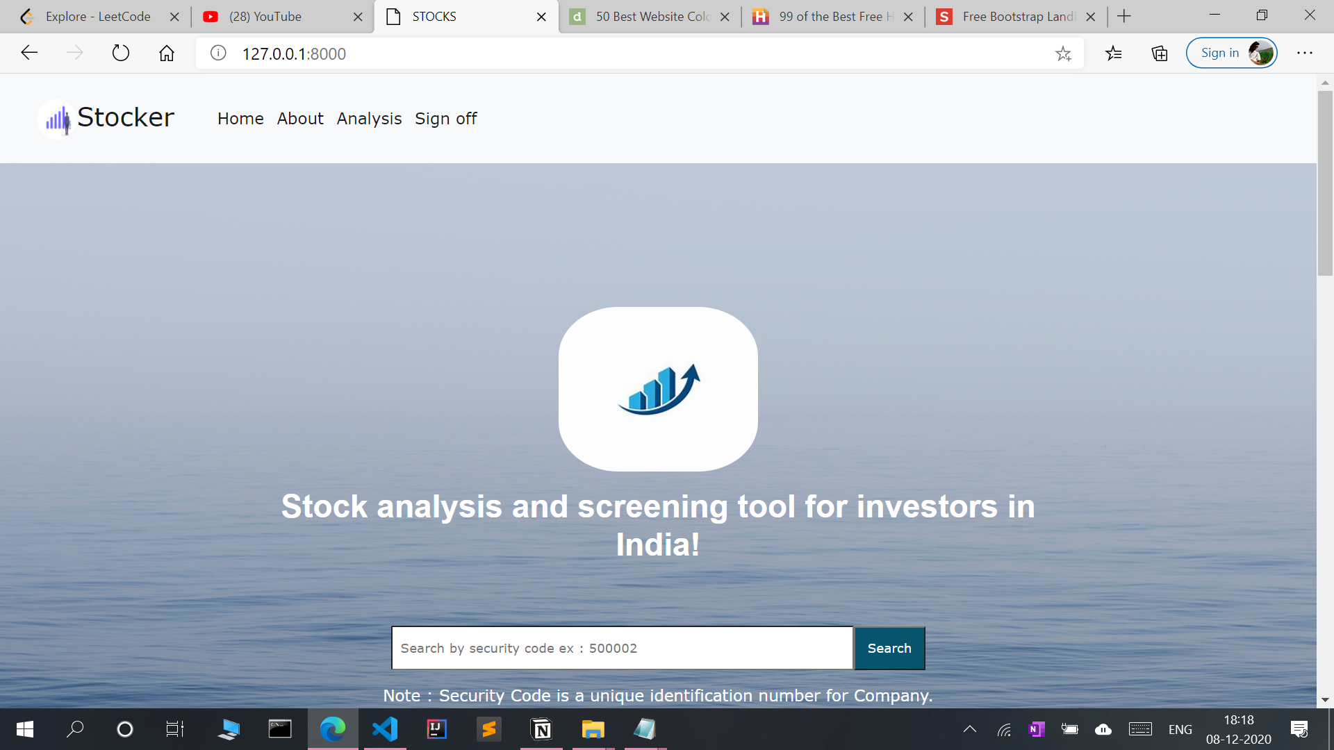GitHub - BrundaBR/stock-analysis: Stock Analysis web application.