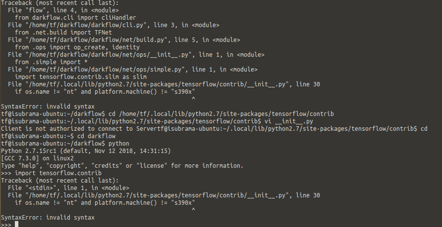 tensorflow/contrib module still tries to import cloud even when TF is ...