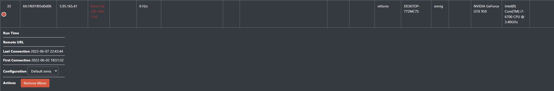 Miner Error · Issue #152 · UnamSanctam/UnamWebPanel · GitHub