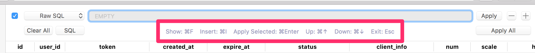 Keyboard navigation between filter fields · Issue #585 · TablePlus ...