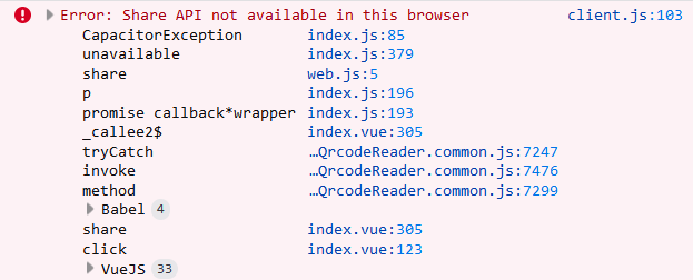 bug: Share API not available in firefox browser · Issue #5014 · ionic ...