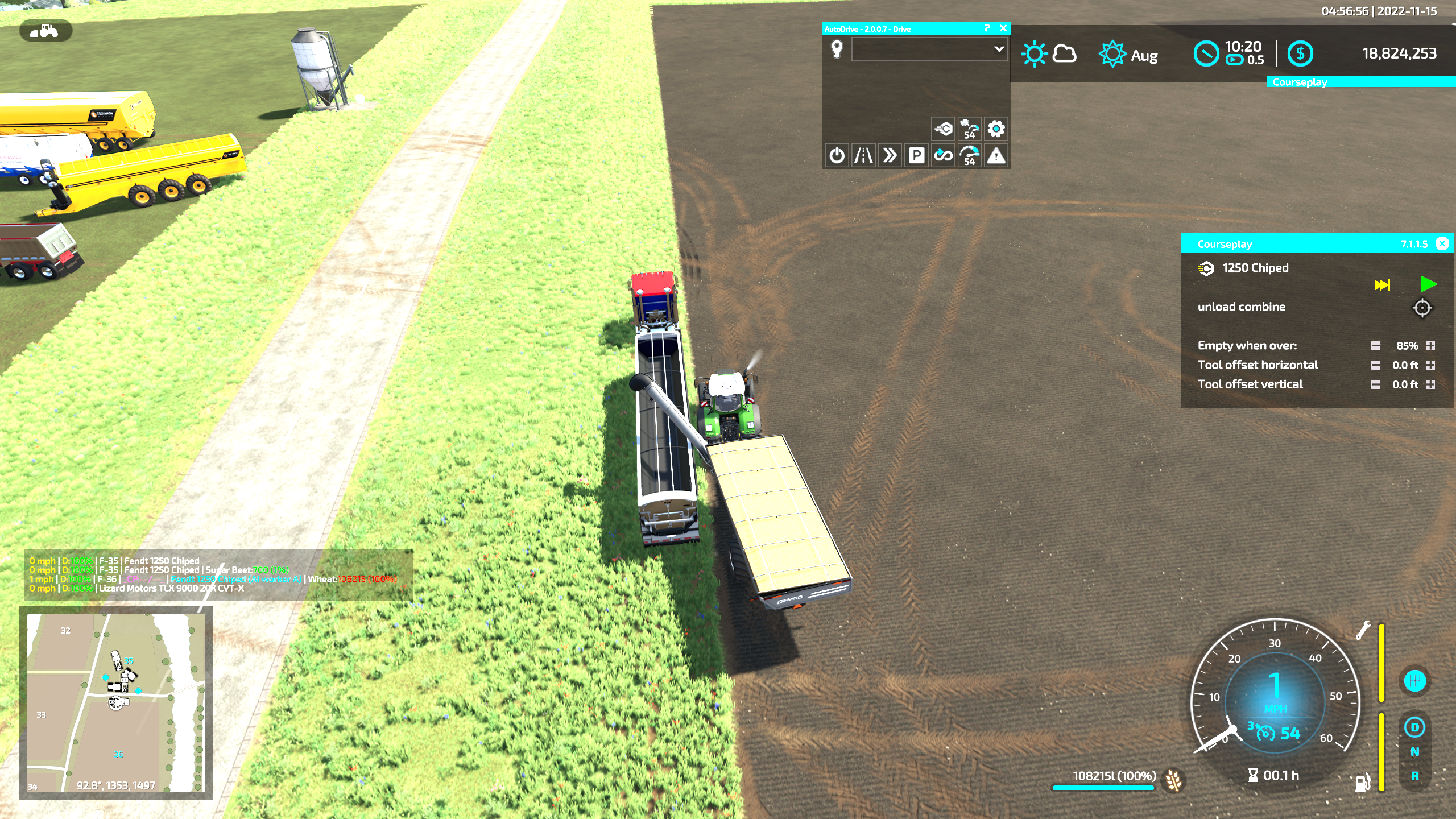 [BUG_SP] Unloader path too close to vehicle · Issue #2103 · Courseplay ...