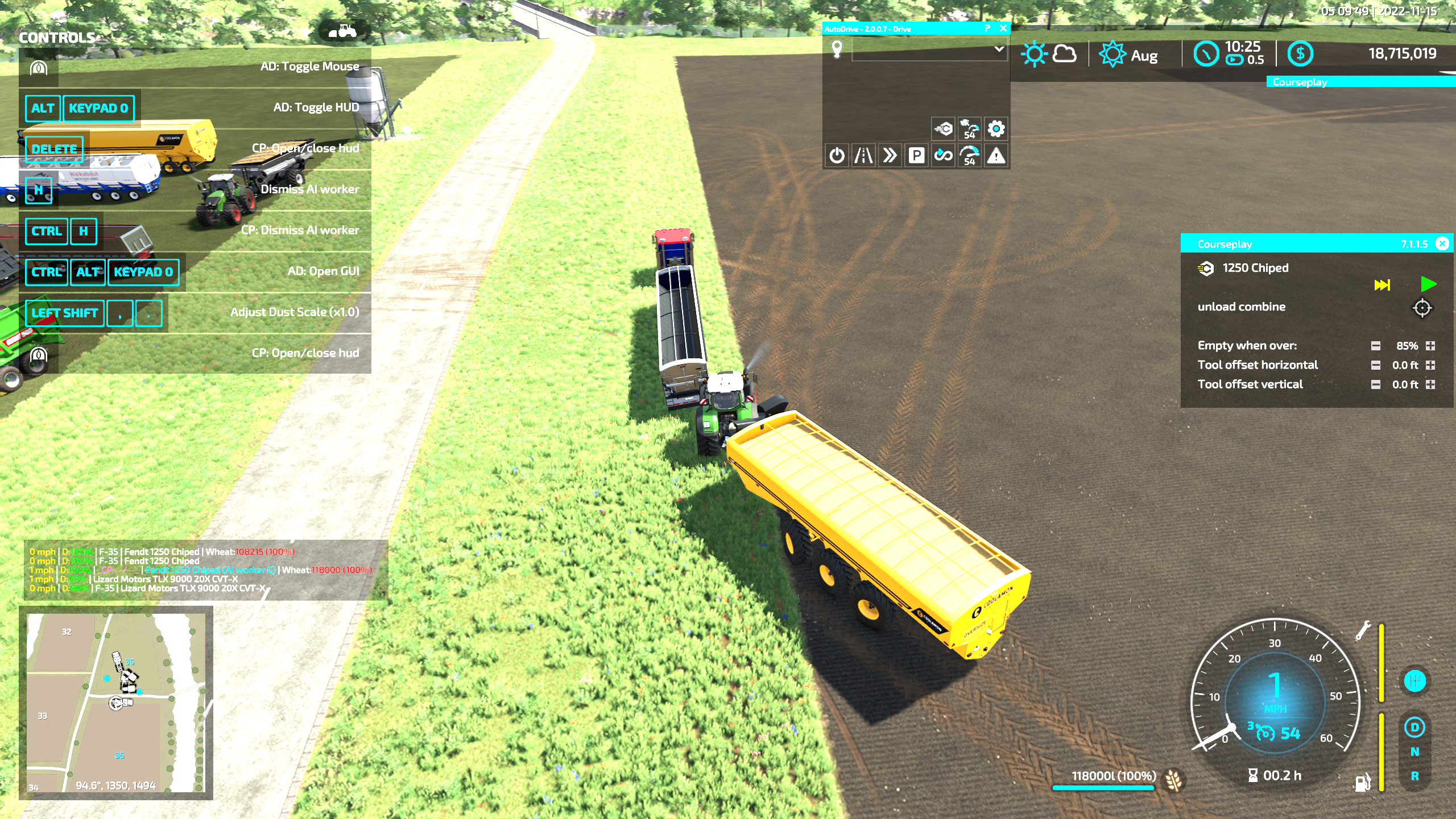 [BUG_SP] Unloader path too close to vehicle · Issue #2103 · Courseplay ...