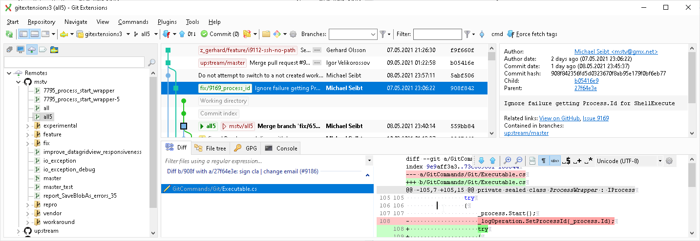 Consistent selection highlight vs. focus · Issue #9192 · gitextensions ...