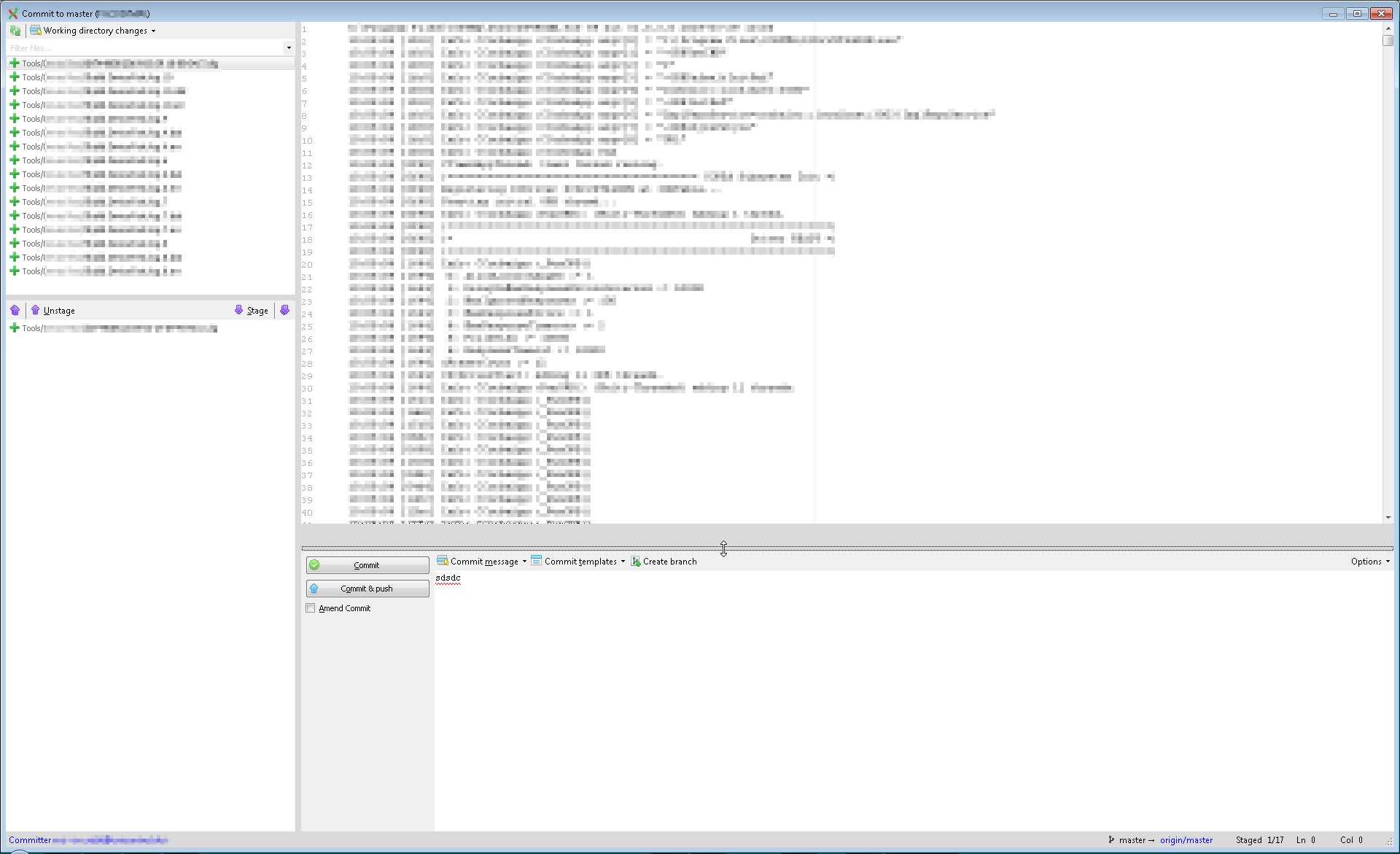 Vertical scrollbar of diff missing in Commit dialog occasionally ...